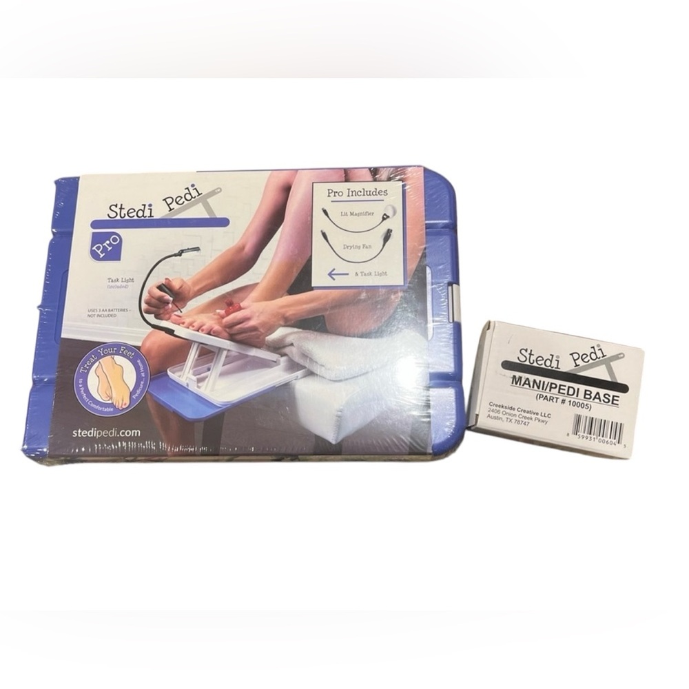 Stedi Pedi Pro Home Pedicure Kit with Light, Drying Fan & Magnifier